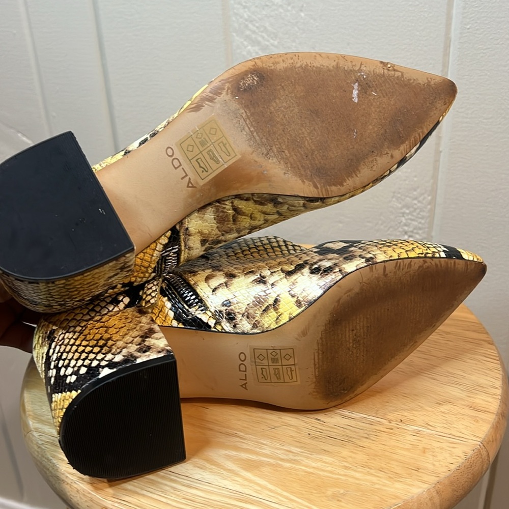 Aldo Uruclya Snake Ankle Boots - Picture 8 of 10